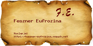 Feszner Eufrozina névjegykártya